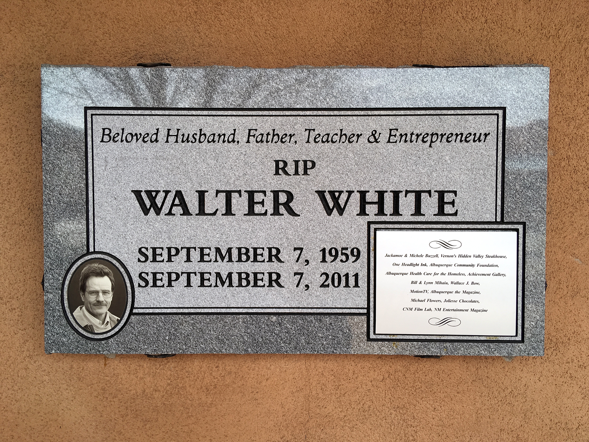 Generic Van Life - Albuquerque Walter White Headstone