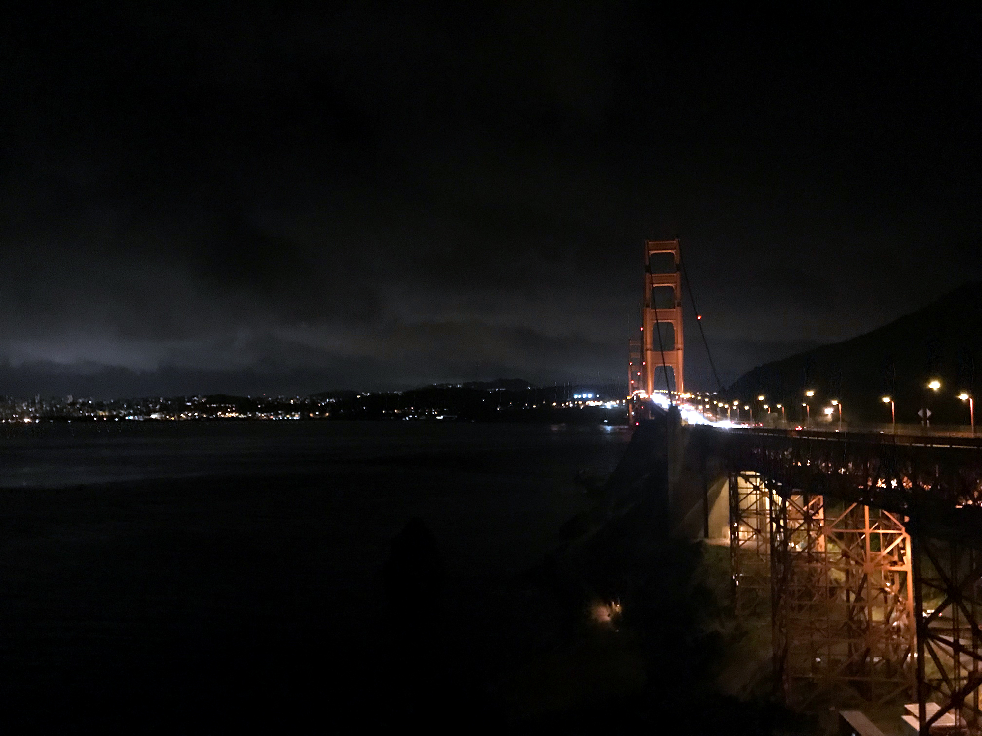 Generic Van Life - Northern California Golden Gate Night