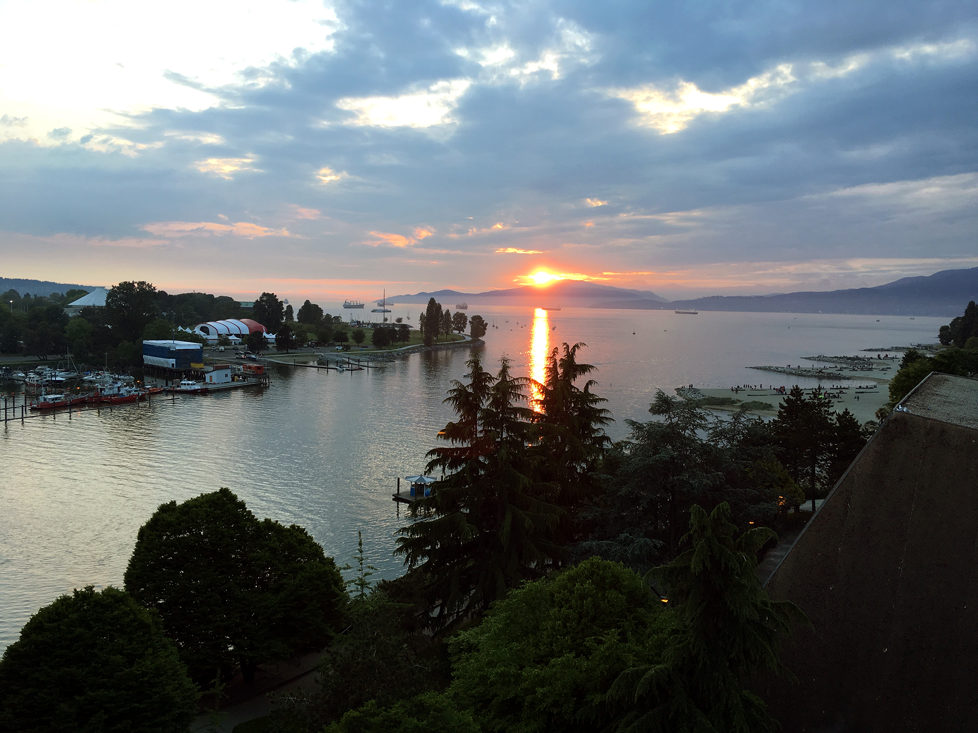 Generic Van Life - Vancouver Sunset Burrard Bridge