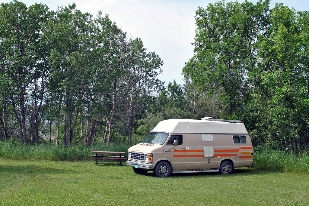 Generic-Van-Life-Camping-Spot-Lanigan-Rest-Area-Saskatchewan-Van