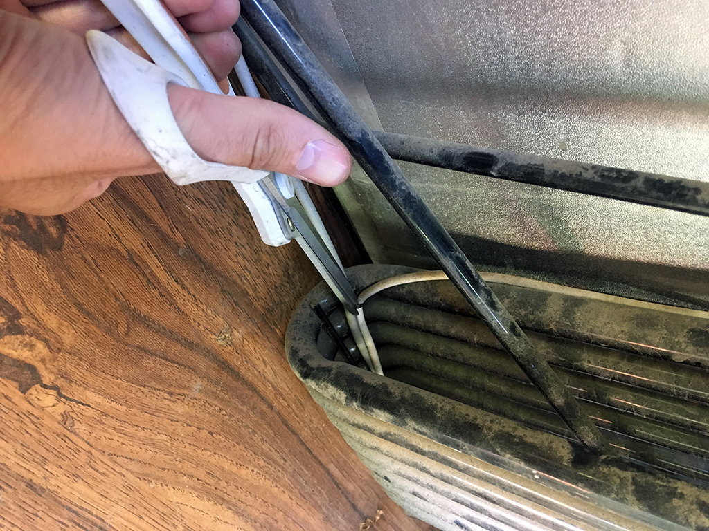 Generic Van Life-RV Fridge Troubleshooting-Cut Zip Ties