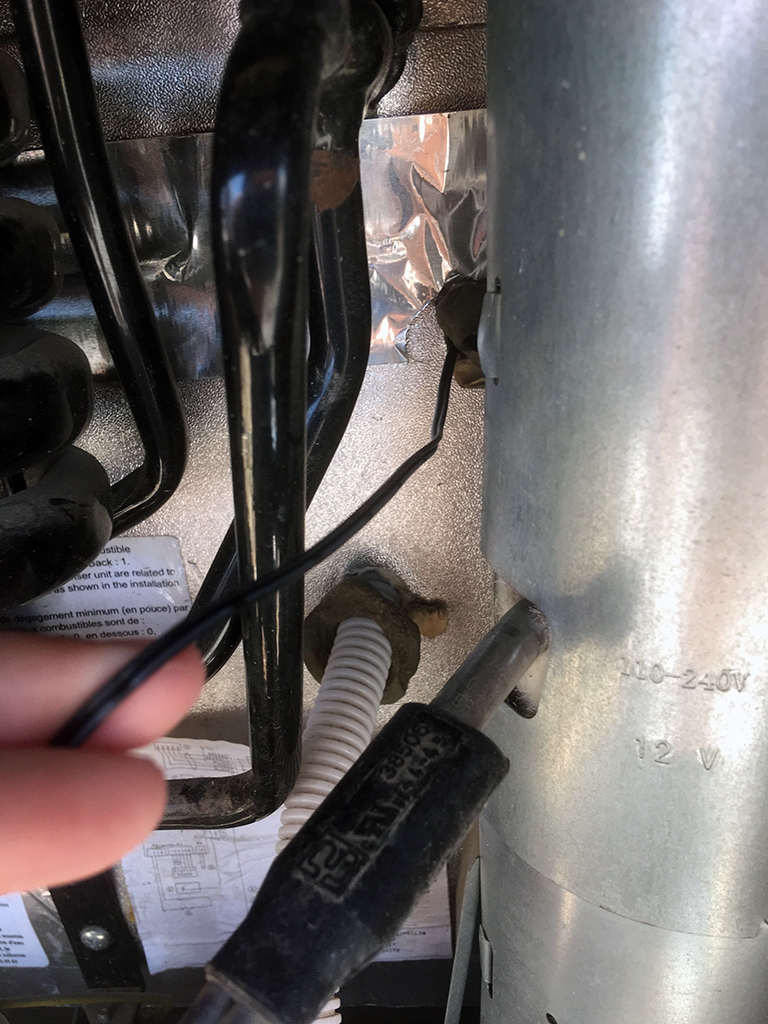 Generic Van Life-RV Fridge Troubleshooting-Thermistor Back