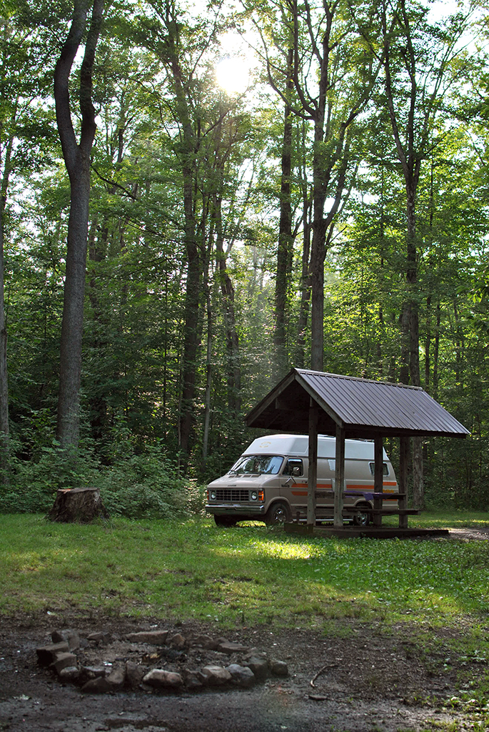 Generic Van Life - Great Lakes New York Campsite