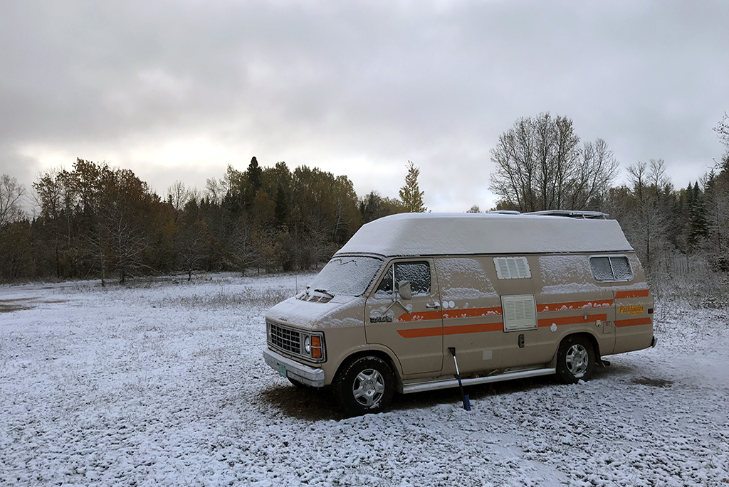 Generic Van Life - Northern Ontario Snowy Van