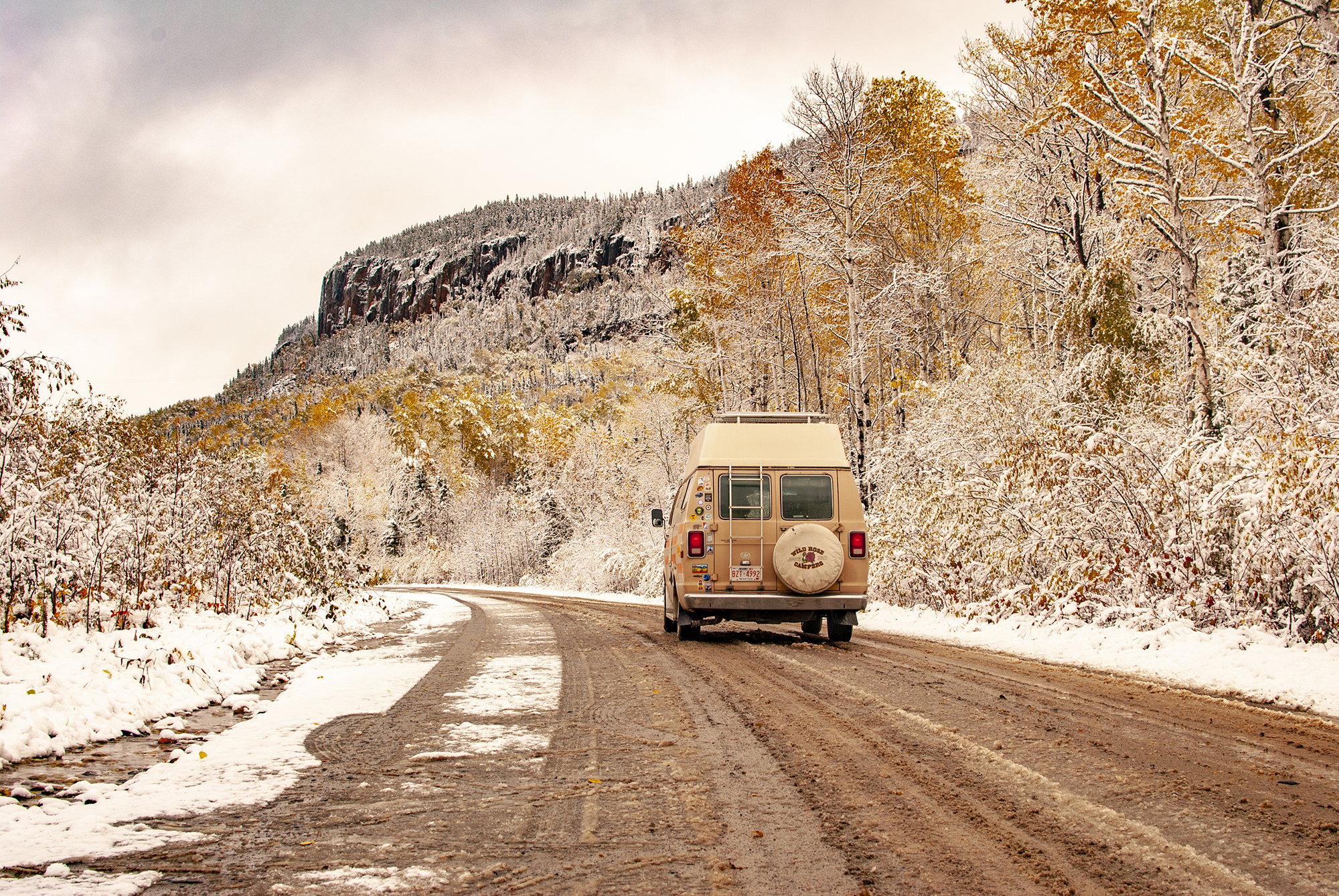 Generic Van Life - Northern Ontario Neepawa Snow Hills - Superior
