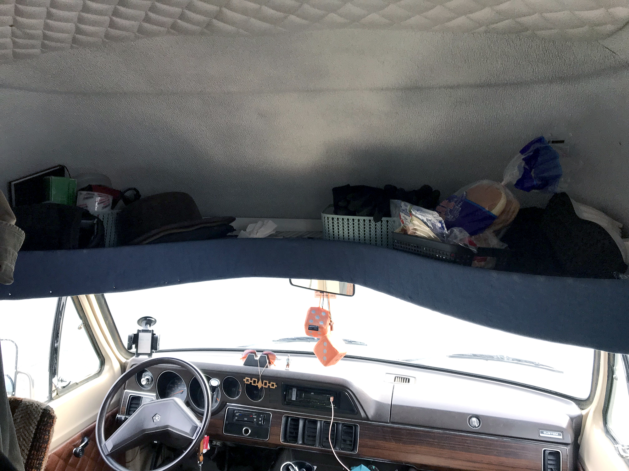 Generic Van Life - What Would We Change - Overhead Shelf