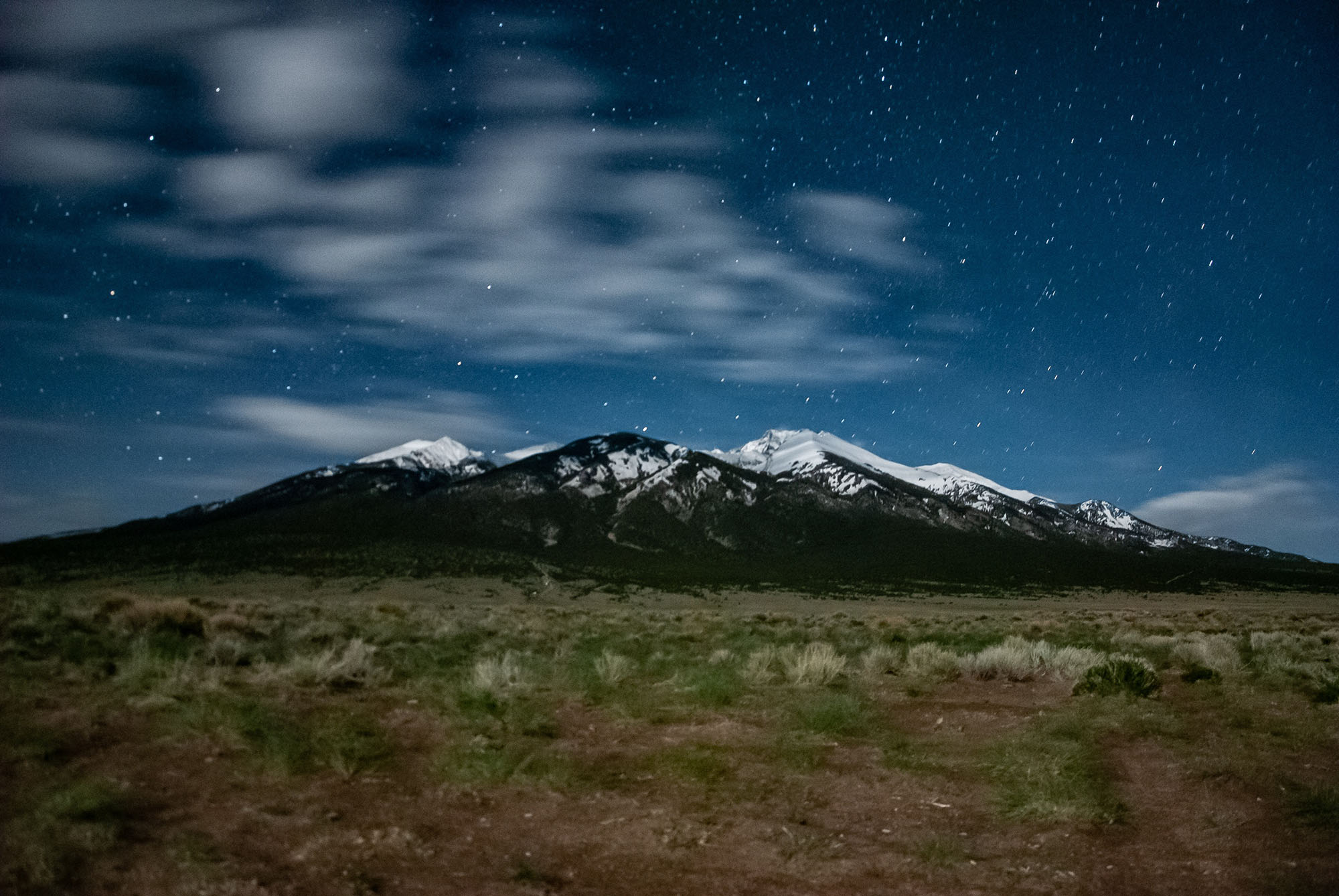 Generic Van Life - Getting Rocky Mountain Fresh in Colorful Colorado - Blanca Peak at Night